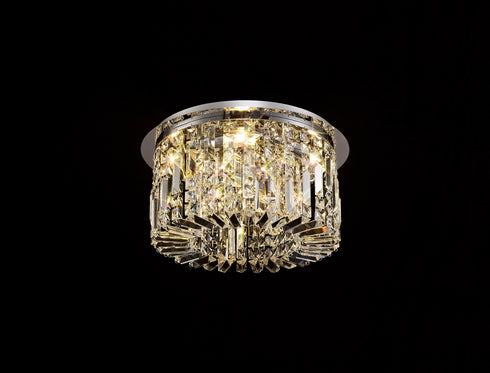 Zula Round Flush Chandelier 5 Light